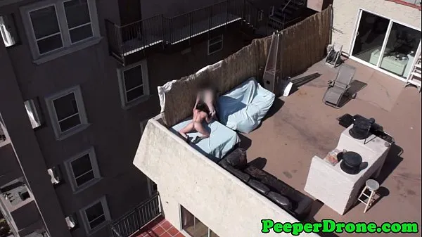 Show Drone films rooftop sex my Clips