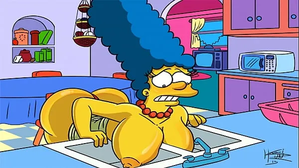 Prikaži The Simpsons Hentai - Marge Sexy (GIF moje posnetke