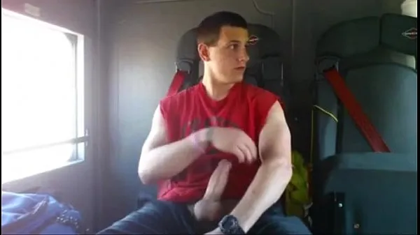 عرض Cumming inside a fire truck مقاطعي