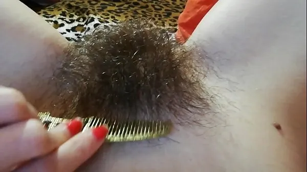 Laat Hairy bush fetish videos the best hairy pussy in close up with big clit mijn clips zien