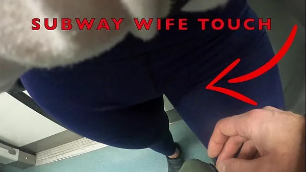 Vis My Wife Let Older Unknown Man to Touch her Pussy Lips Over her Spandex Leggings in Subway mine klip