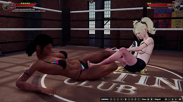 Mostrar Dela vs. Bree (Naked Fighter 3D meus clipes